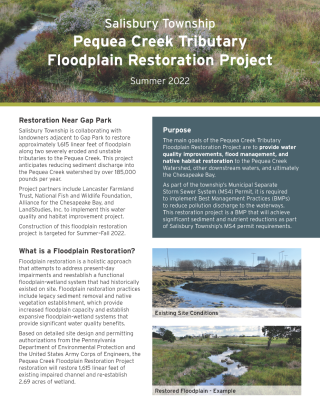 Pequea Creek Tributary Restoration Flyer